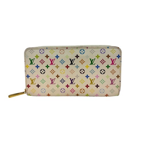 Louis Vuitton Monogram Multicolor Zippy Wallet White M60241 157601295