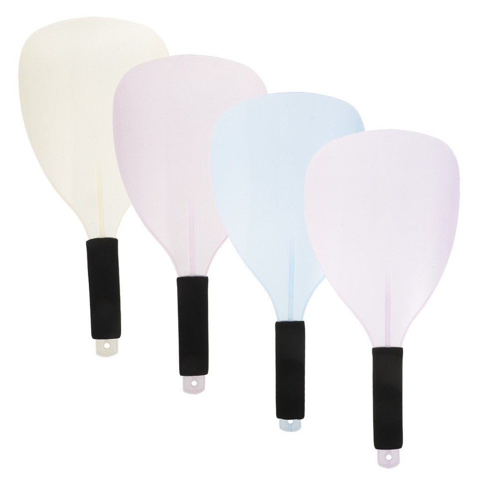 NOLITOY Barber Salon Face Shield Face Mask Plastic Hairdressing Shield with Handle Reusable Hairspray Protector for Makeup