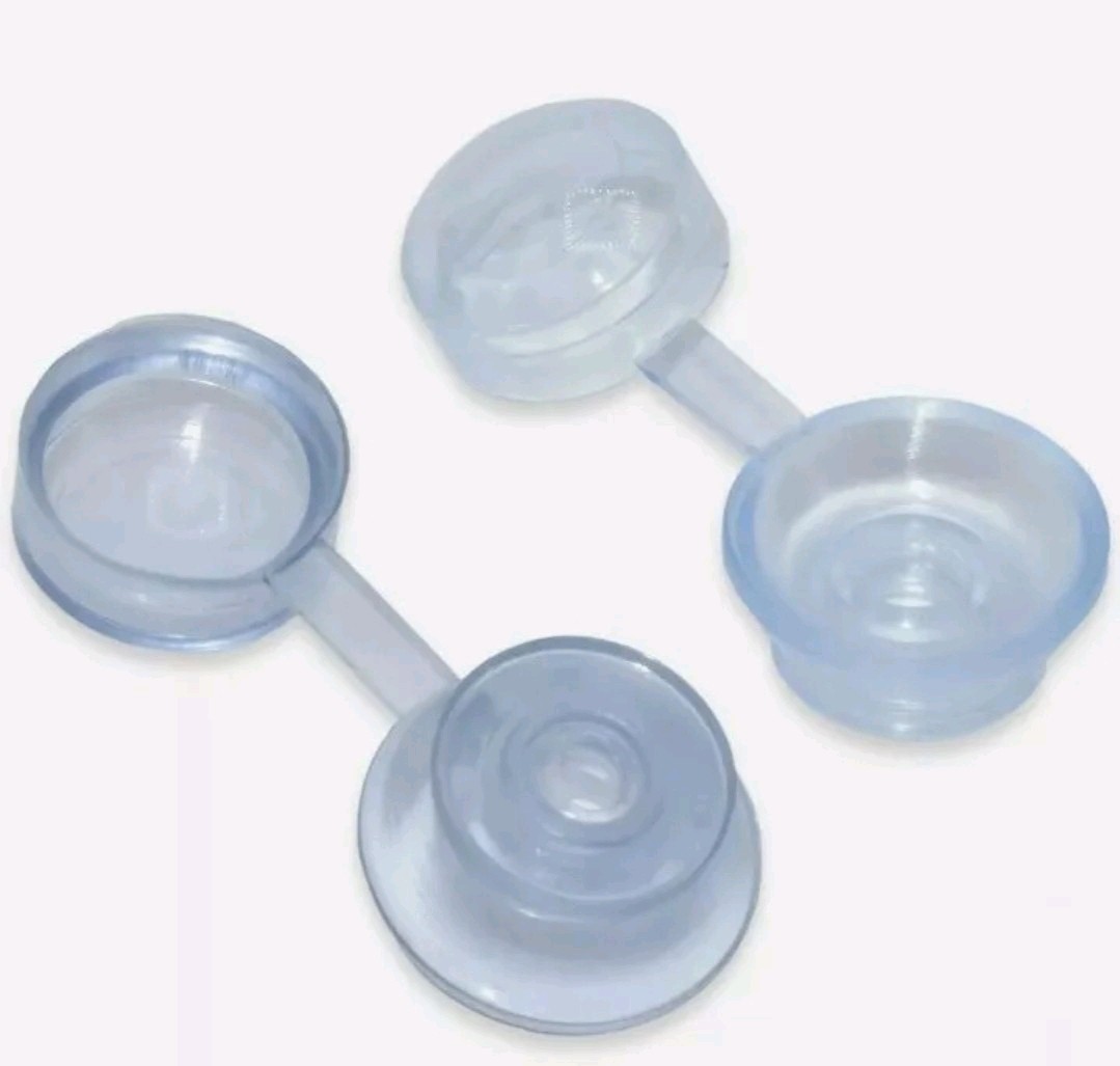 100 clear strap cap washers for corrugated sheet fixing