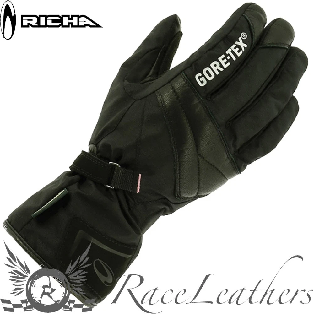 RICHA JUDY GTX BLACK PINK LADIES WATERPROOF MOTORCYCLE MOTORBIKE GORETEX GLOVES