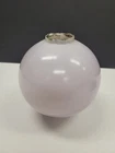 Antique Vintage Very Light Purple Lavender? Milk Glass Lightning Rod Ball 4 3/4"