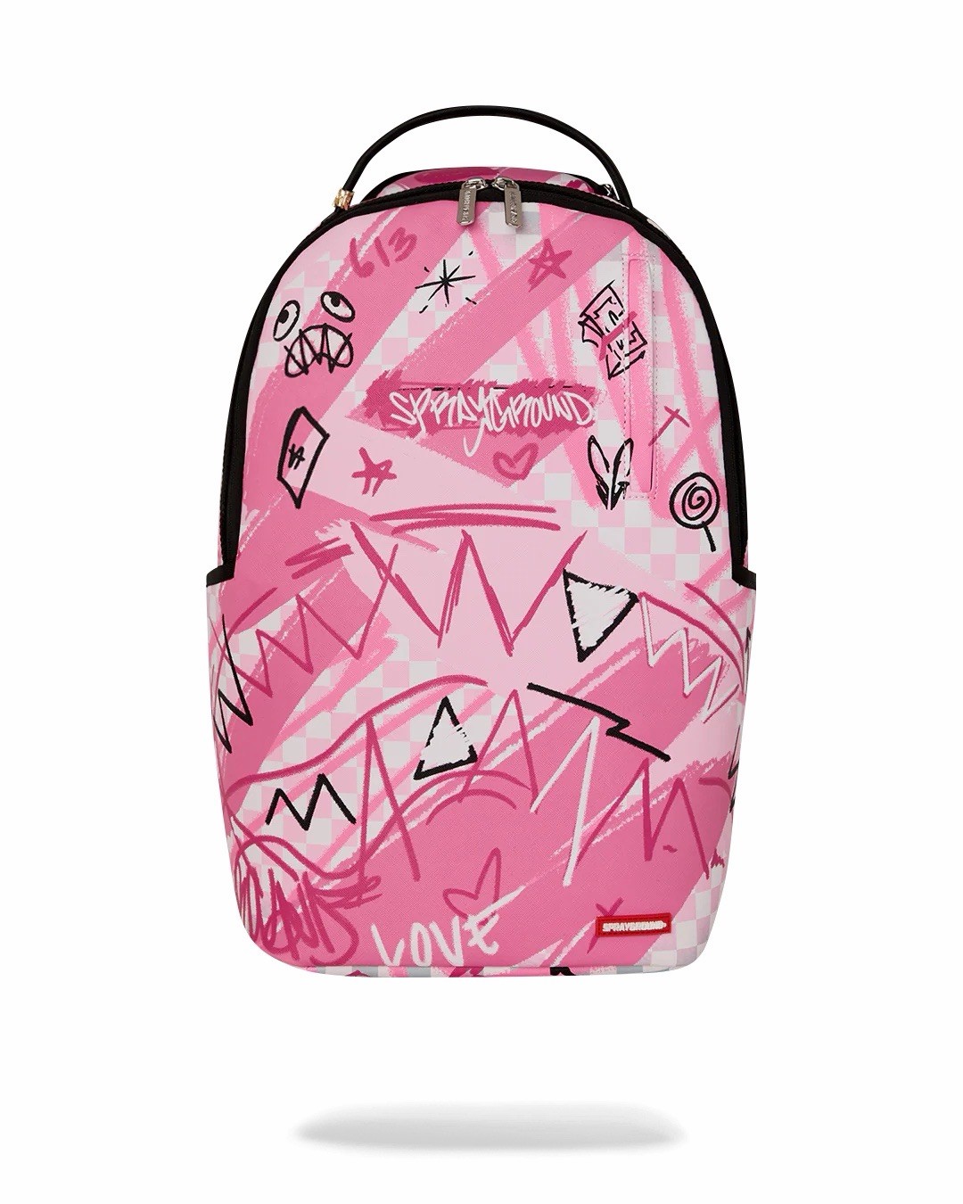 SPRAYGROUND BROKEN HEARTS CLUB PINK SMOKE LOVE CHECK 26390₽