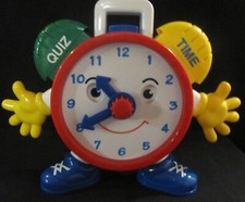 Navystar Battery Mr Talking Clock Kids Alarm Clock Quiz Learning to Tell Time