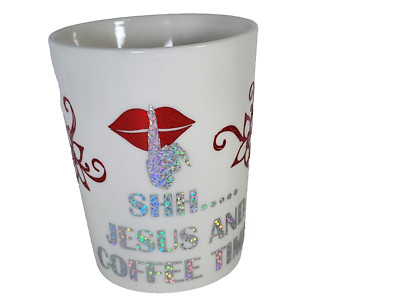 14 OZ WHITE CERAMIC CHRUCH MUG CHRISTIAN WORDING EXPRESSION RELIGIOUS CUP