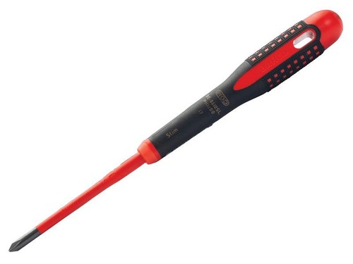 Bahco ERGO™ Slim VDE Insulated Phillips Screwdriver PH1 x 80mm BAHBE8610SL