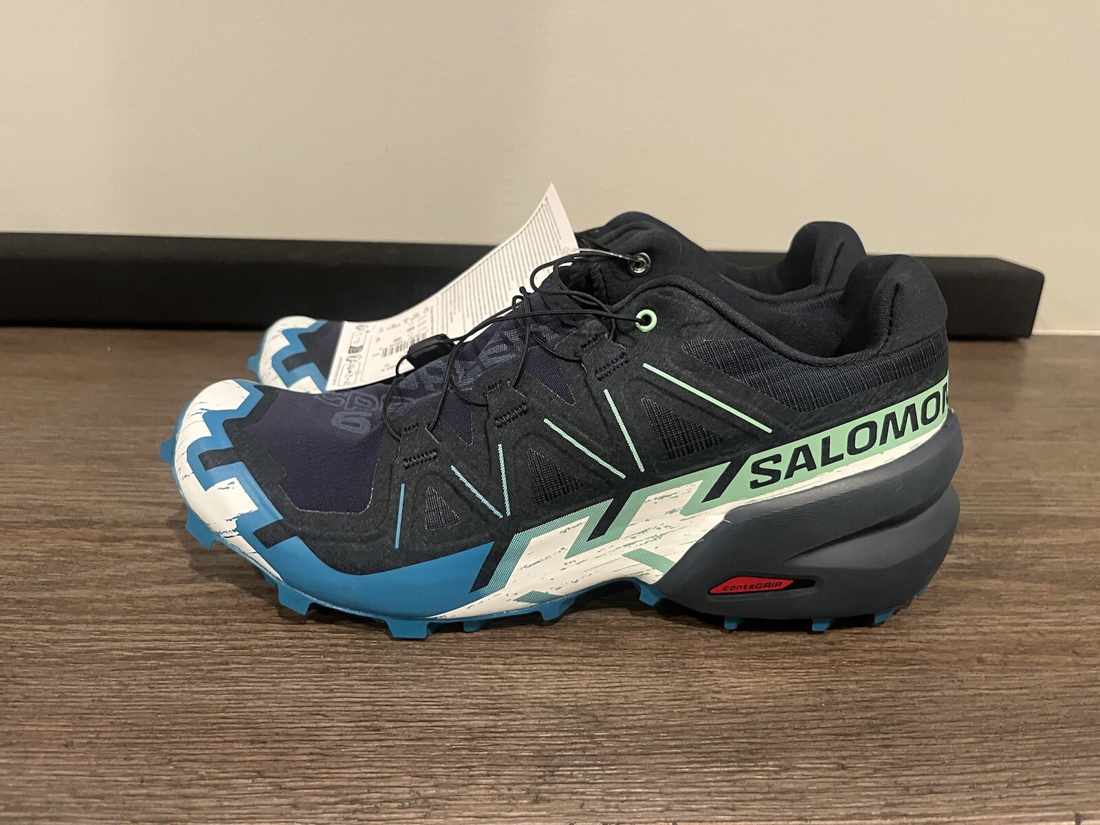 [L47465300] Scarpe Salomon Uomo Speedcross 6 Carbon Tahitian Tide Bianco Taglia 9