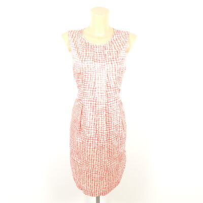 NOA NOA dress dress plaid cream and white red size M 38