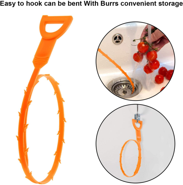 snake for hair in drain