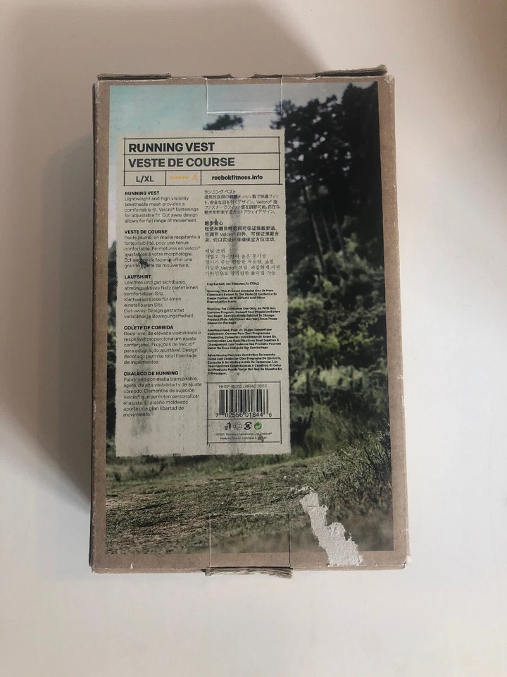 Reebok отражательный работает жилет сетки (RRAC-10113) тренировки Gear Top - L/XL - Изображение 3 из 4