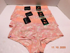 Maidenform 3 Pair One Fab Fit Boyshort,Panties L/7 Water Color 40760 NWT