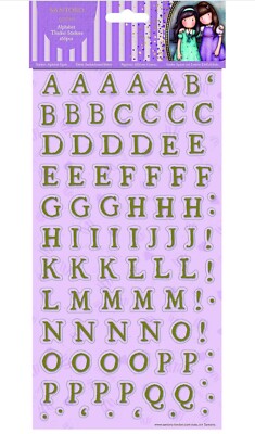 Santoro Gorjuss ALPHABET dickere Aufkleber Set 166 Teile Rosé Gold Brandneu in Verpackung