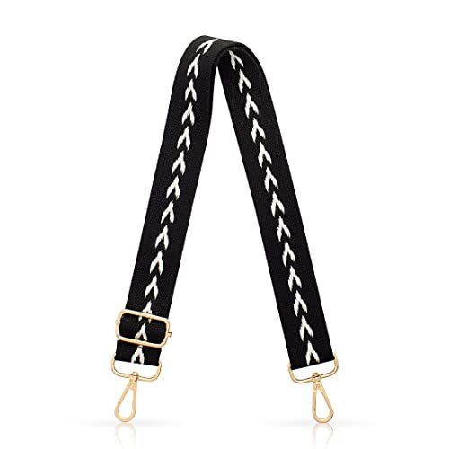 Adjustable Handbag Strap Wide Purse Strap Replacement Shoulder Black Arrow