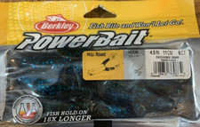 Berkley PowerBait #PBBRT4-OCC 4.5" Rib Toad Okochobee Craw-1pk of 6pcs-SHIP 24HR