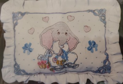 Bucilla-Baby Snoozle 63147-stamped cross stitch kit nursery baby room decor NEW
