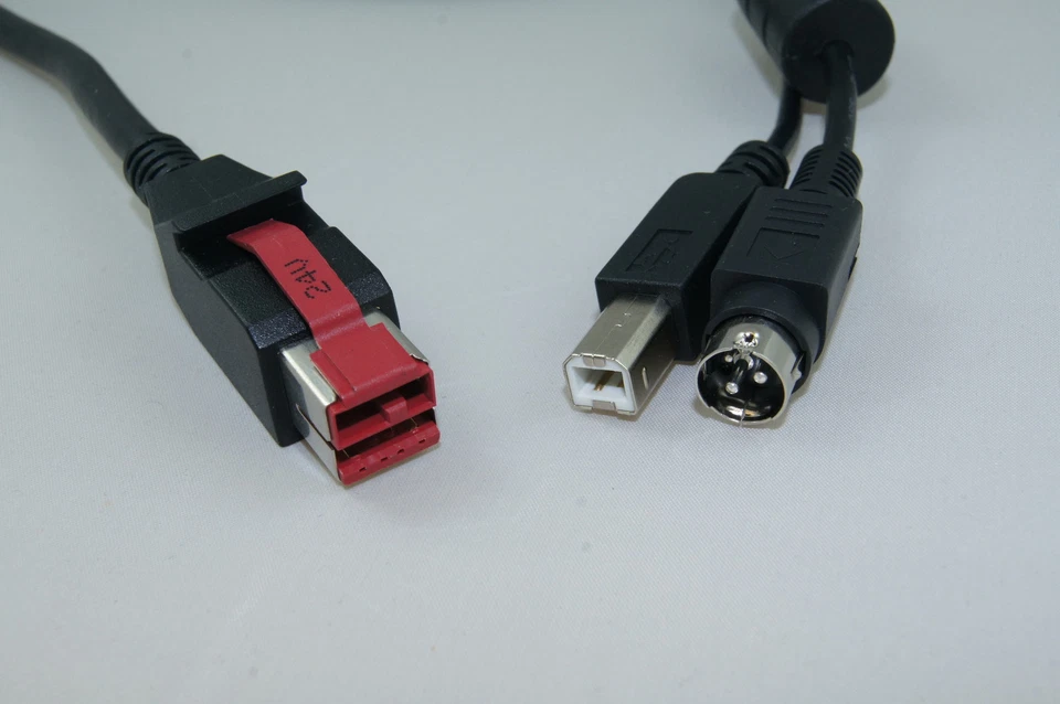 ATTOCK 24V Powered USB cable EPOS Data cable 3m Hosiden & USB B , IBM or CYBERDATA