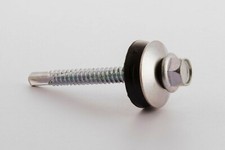 KIT  VITE + RONDELLA BAZ PER FISSARE LAMIERE GRECATE/PANNELLI COPERTURA SU FERRO