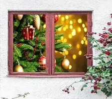 3D Golden Ball A013 Window Film Print Sticker Cling Stained Glass UV Zoe