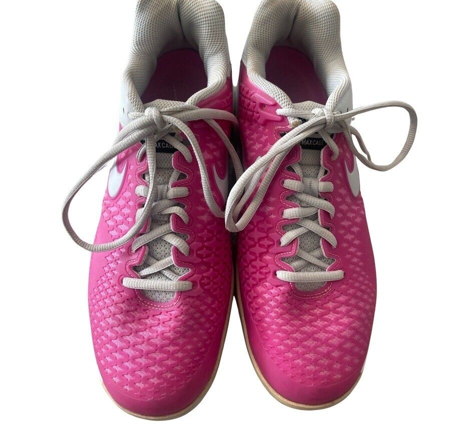 Nike Womens Air Max Cage Pink Lace Up Low Top Ten… - image 4