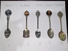 Lot of 5 Vintage Miniature Souvenir Spoons ! Choose which 5 !!!