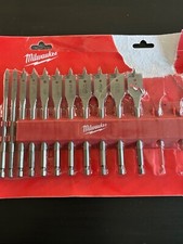 Milwaukee 11-Pcs Spade Bit Set Tools Wire Pul...