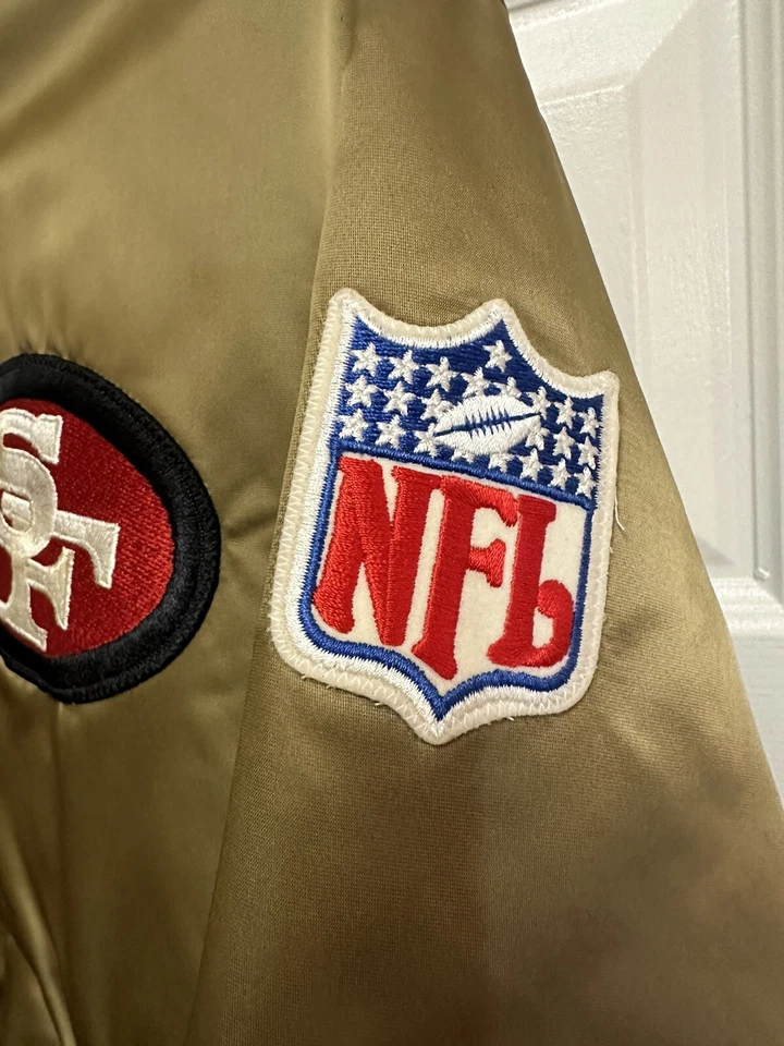 Vintage San Francisco 49ers Starter Jerry Rice Deion Sanders Jersey Jacket Sz LG - Image 4 of 4