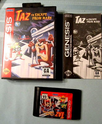 SEGA GENESIS TAZ IN ESCAPE FROM MARS 紙箱版 Taz in Escape from Mars Images - LaunchBox Games Database