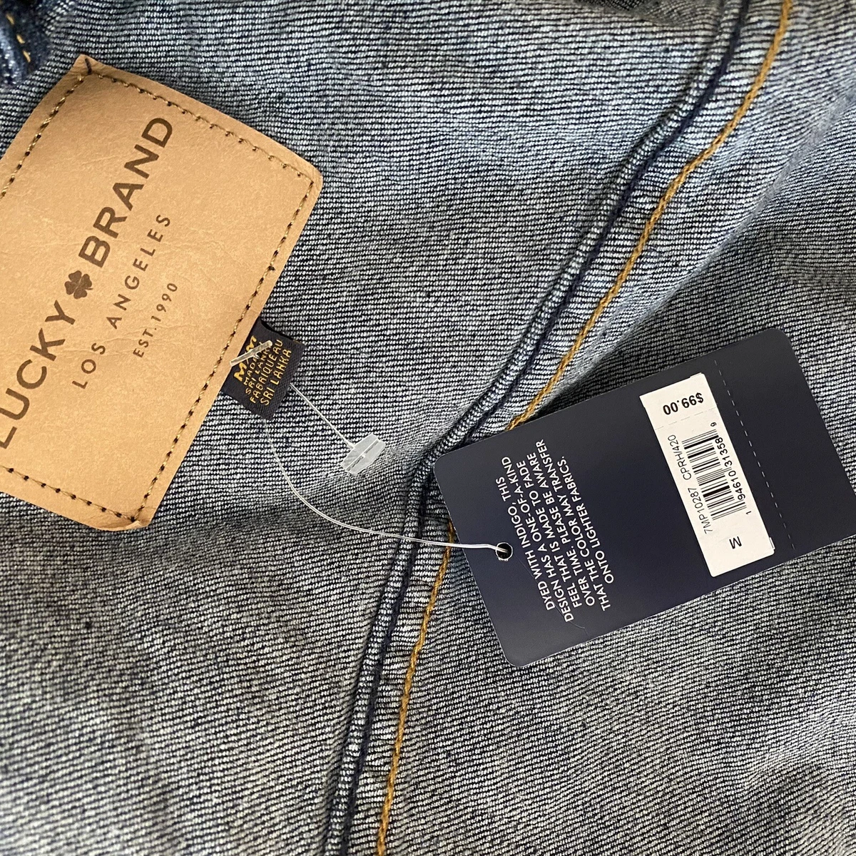 NWT Lucky Brand Denim Jacket Indigo Men’s Size Medium