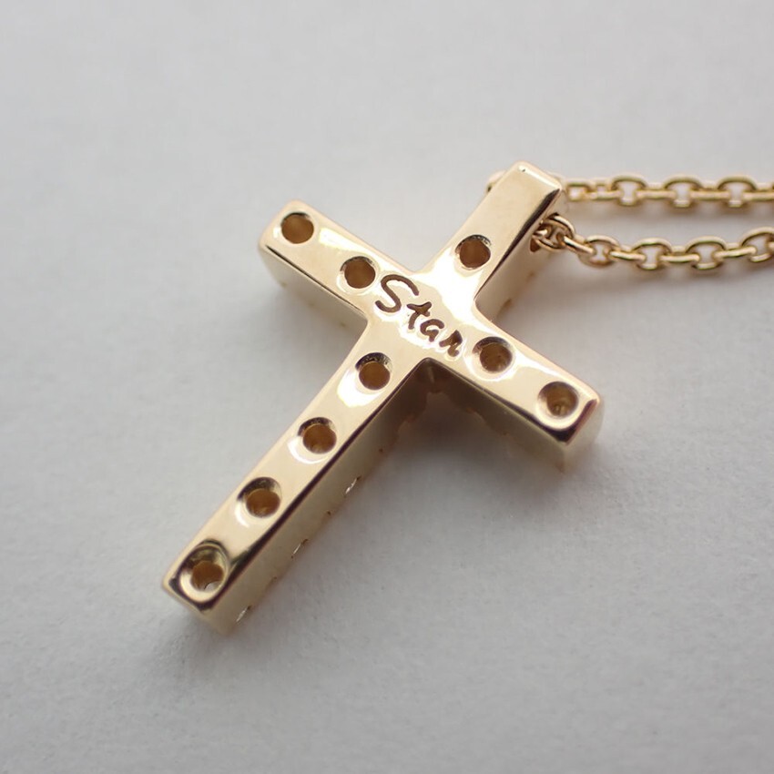 新品cross pendant K18 star designed rever 新品cross pendant K18 star designed rever cross pendant K18