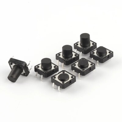 12x12 4Pin DIP Federnd Taktile Push Button Switch Vertikal Micro Leiterplatte