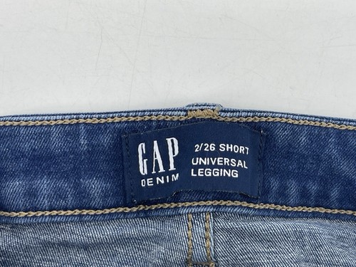 Gap Legging Stretch Jeans Damen Größe 2 / 26 Kurz Mid Rise Blau Denim 26X24 - Bild 3 von 11