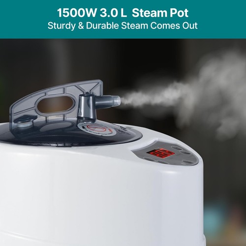 Super Large 1500W 3L Full Size Portable Steam Sauna Personal Home Spa w/ Remote - Picture 5 of 12