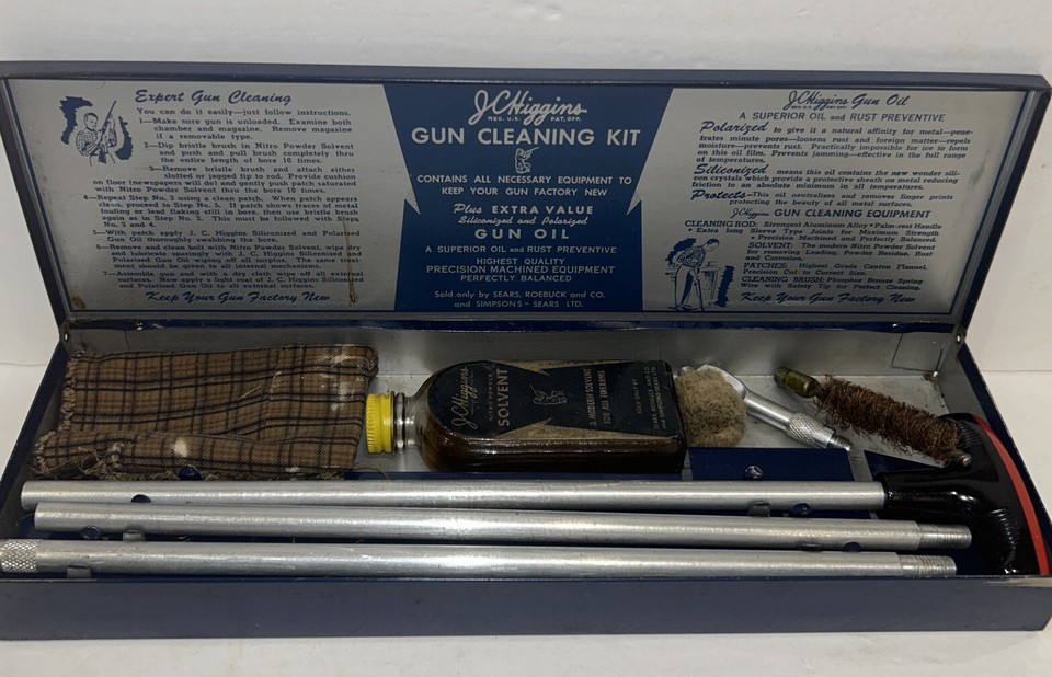 Vintage JC Higgins Gun Cleaning Kit Model No. 2140 1950's eBay