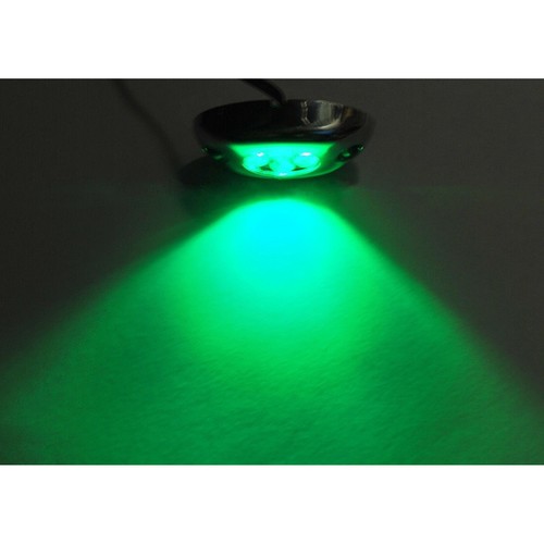 1Pc Green LED Chrome Accent Module Motorcycle Chopper Frame Neon Glow Light Pod - Picture 6 of 9
