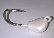 3 Tog Sheepshead Jigs 2/0 X-STRONG HOOK PEARL WHITE Tautog Blackfish Hogfish