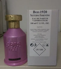 BOIS 1920 NOTTURNO FIORENTINO EAU DE PARFUM 3.3 OZ / 100 ML NEW UNBOXED