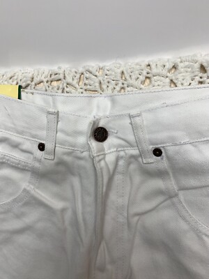 Solo Semore Buggy Denimホワイト W32 USA-Made Solo Semore Jeans 28 WHITE NEW Baggy Denim Wide Leg 90s Y2k