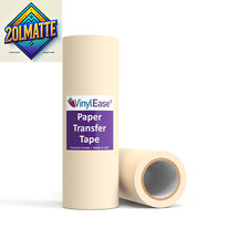 12Inch X 100 Feet Roll of Paper Transfer Tape with a Medium to High Tack Layflat