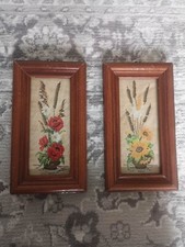 2 x Kelch Handarbeit Vintage mit Rahmen