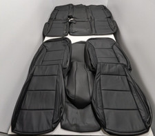 For Chevrolet Silverado Double Cab Lt 2022-2026 Black Leather Seat Covers Lq44