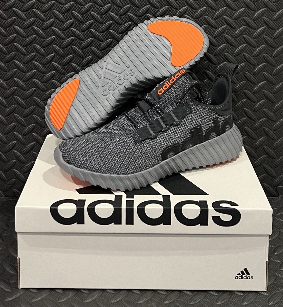 adidas Kaptir 3.0 Gray Orange Running Shoes IF1774 Mens Size 11