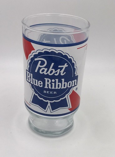 PABST BLUE RIBBON BEER GLASS 16 Oz. Collectible 1970's vintage - Picture 3 of 7