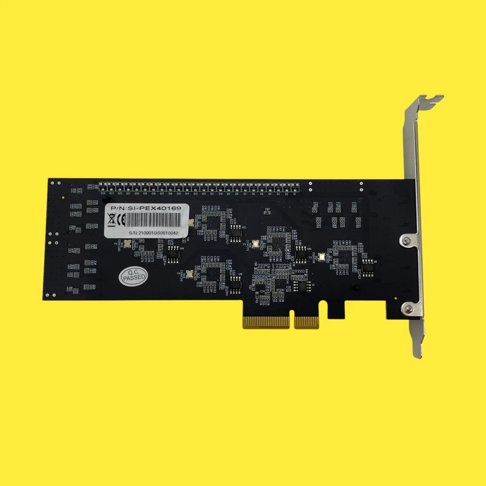 FOR PARTS IO CREST SI-PEX40169 PCIe 3.0x4 to 24xSATA 6G Card #4077 z56 - Image 3 of 4