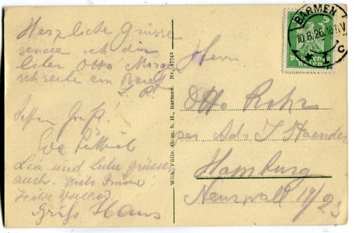 AK Wuppertal Barmen,Luftkurhaus Sander 1926 - Picture 2 of 2