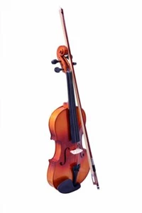 Violon 4/4 grandeur nature, épinette de pin Combo supérieur (cas dur, arc, résine) Acoustique
