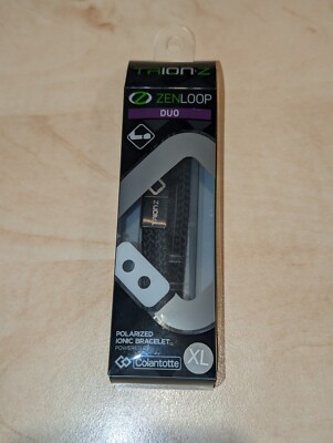 Trion Z ZenLoop Duo Magnetic Bracelet Black XL BNIB UK