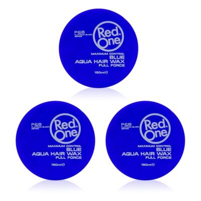 RedOne Aqua Hair Wax Full Force Blue, (3er Pack) 150ml