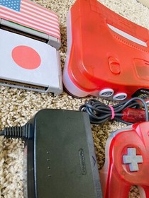 Authentic Clear Red Watermelon Nintendo 64 N64 Console OEM + GAMES *REGION FREE*