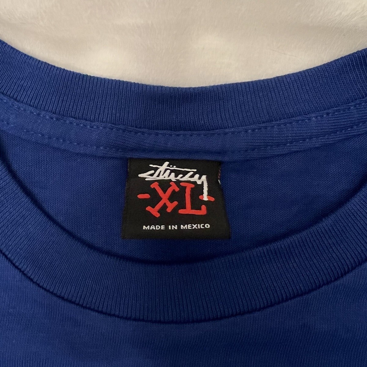 Vintage Stussy World Tribe Tee Shirt Size XL NEW Royal Blue Vintage Stussy World Tribe Tee Shirt Size XL NEW Royal Blue