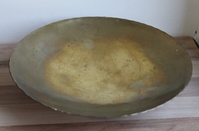 Vintage Messing Fußschale / Schale - Handarbeit in England - Herstellermarke CB