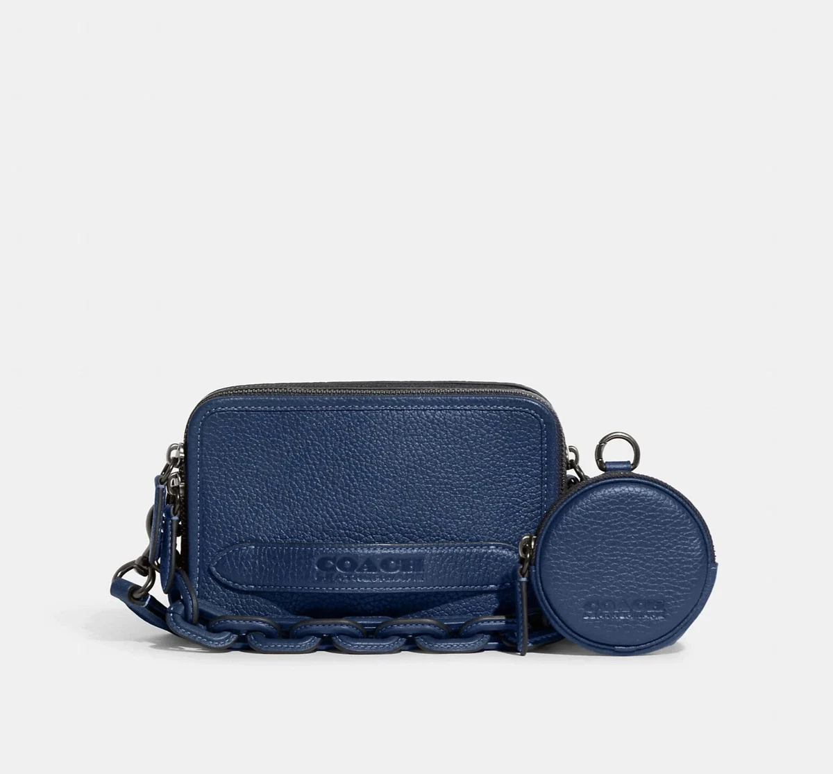 Coach navy sales blue crossbody bag